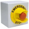 Control Station Emerg Stop Twist to Reset 1NC Polycarbonate Shroud