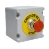 Control Station Emerg Stop Pull to Reset Grey Die Cast Alu 1NO - EMSH/P/MG/CO