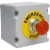 Control Station Emerg Stop Twist to Reset Grey Die Cast Alu 1N - EMSH/T/MG/COZ