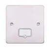 Connect Unit Unswitched FSD 13A Lacquered Brushed Steel Black Insert