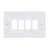 Frontplate 4 Module Mounting Frame 86 x 146mm Satin Gold