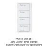 Remote Control Pico RF Shades 4 Button Zone 33 x 66 x 8mm Arctic W