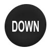 Cap Pln for Flush Mounted Pushbutton Black/white Round Mrkd Do
