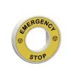Ring Illum Lgnd 2 Colr LED 24V Emerg Stop YEL LBL