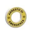 Ring Illum Lgnd Red F x d LED 230V Arresto Di Emergenza YEL L