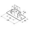 Baseplate Double Channel Pre-Galvanised Mild Steel