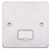 Connection Unit UnSwitch Fused 13A Brushed SS White Inserts