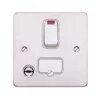Connect Unit DP Switched FSD Neon and fo 13A Brushed Stainless Steel Black - K14971BSSB