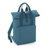 Twin Handle Roll-top Backpack Unisex Airforce Blue One Size