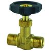 1/2in BSPT Equal Male Brass Needle Valve - EVmm-12
