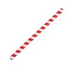 Smoothie Straw Red & White Paper 8 - Pack of 200