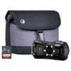 WG-90 16MP 5x Zoom Tough Compact Camera - Black - Camera + Sandisk 64GB SD Card + System Bag