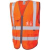 T13297-W22 Hi-vis Orange Railway Waistcoat Size Medium
