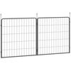 2 Piece Dog Pen Expansion Pack for 80cm High Pet Playpen for S M Dogs - D06-257V01BK