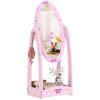 360 Rotating Kids Full Length Mirror with Storage Shelf Pink - 317-001V81PK