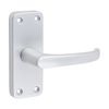 Contractors Lever Latch Handles Satin Anodised Aluminium - 200851BX