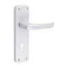Contractors Lever Lock Handles Satin Anodised Aluminium - 200304BX