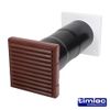 Timloc Aero Core Throughwall Vent Set with Baffle Brown Acv7Br - LOCACV7BR