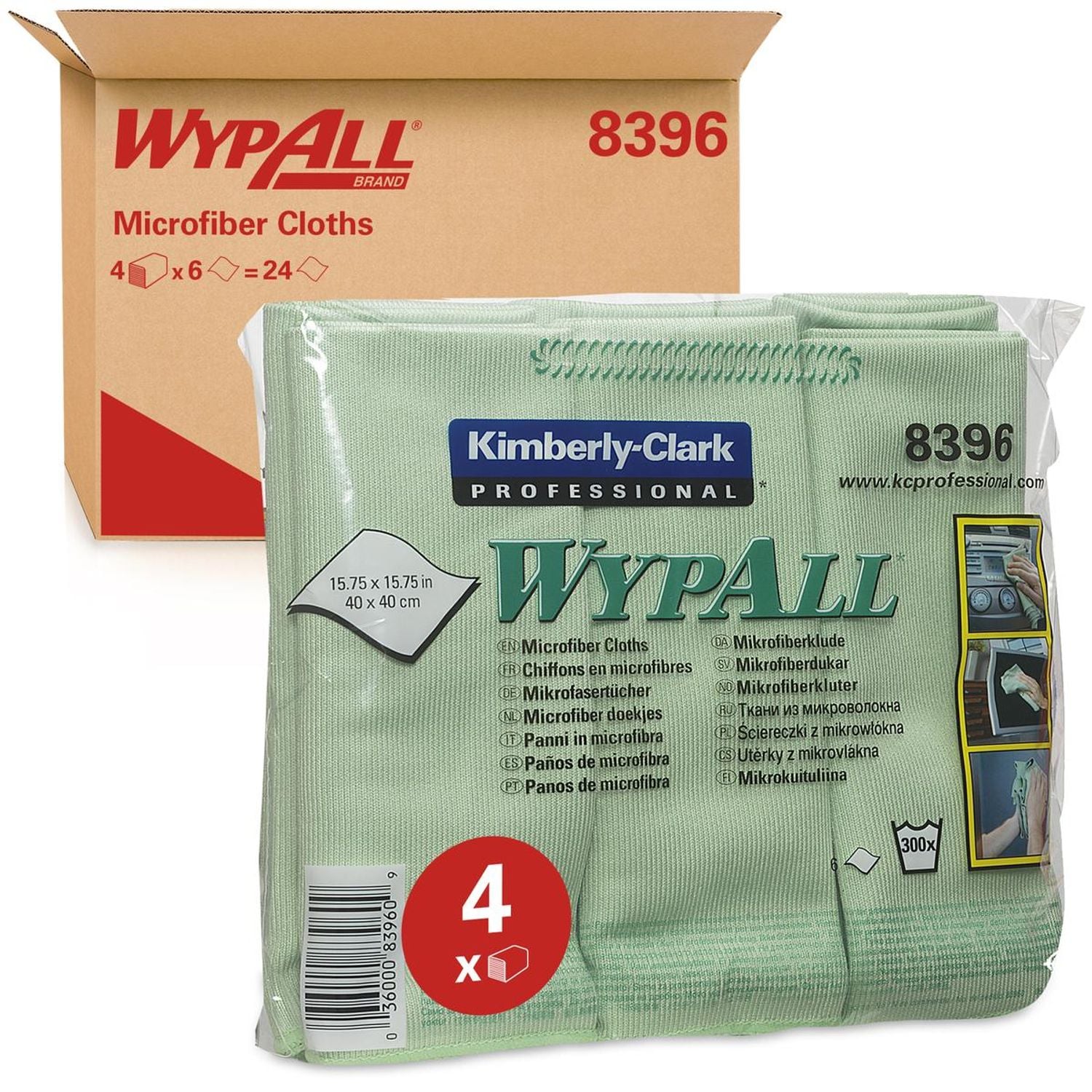 Microfibre Cleaning Cloths - 4 Packs