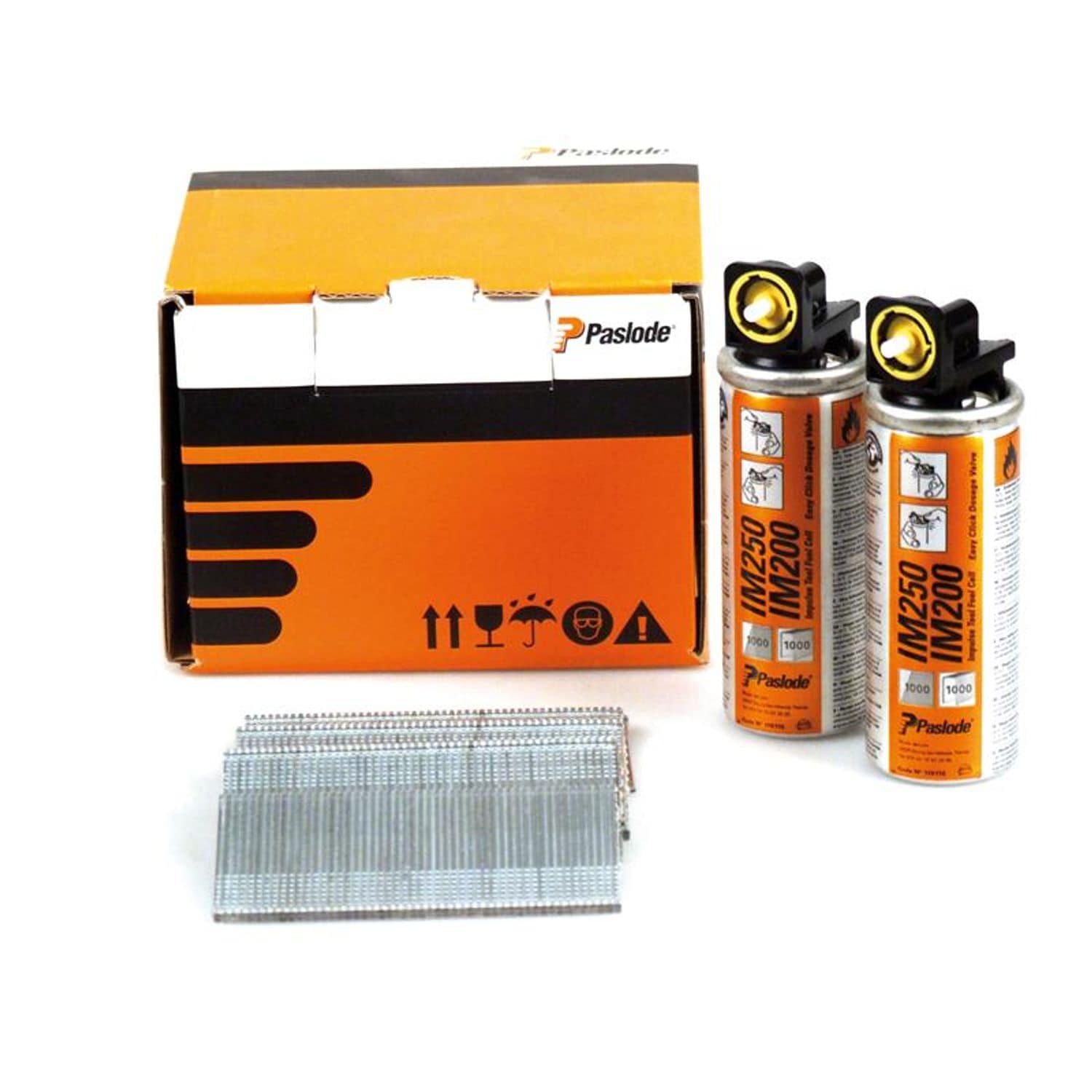 Paslode 32mm IM65 Galvanised Straight Brads 2000 2 x Fuel Cells PAS921588