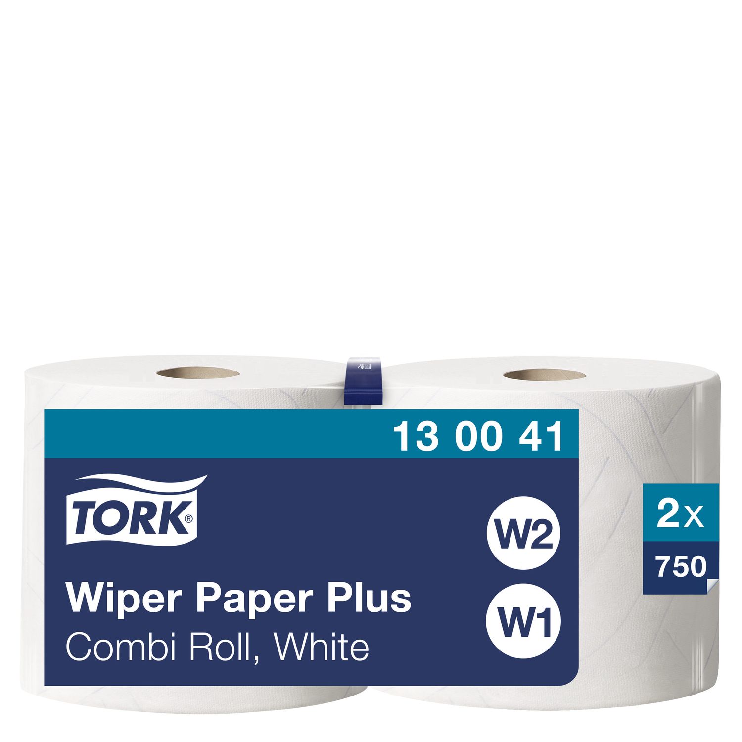Tork 130041 Paper Plus 420 Combi Roll 2-Ply White, Pack of 2