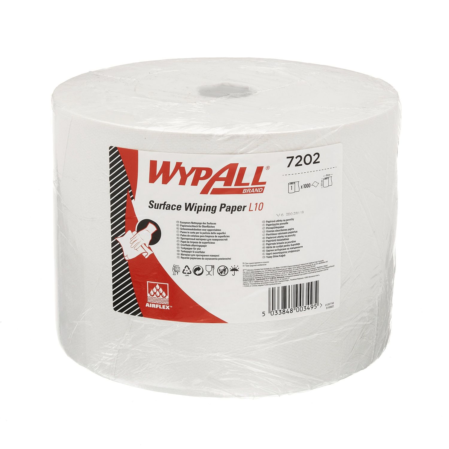 Wypall L10 White Jumbo Paper Roll