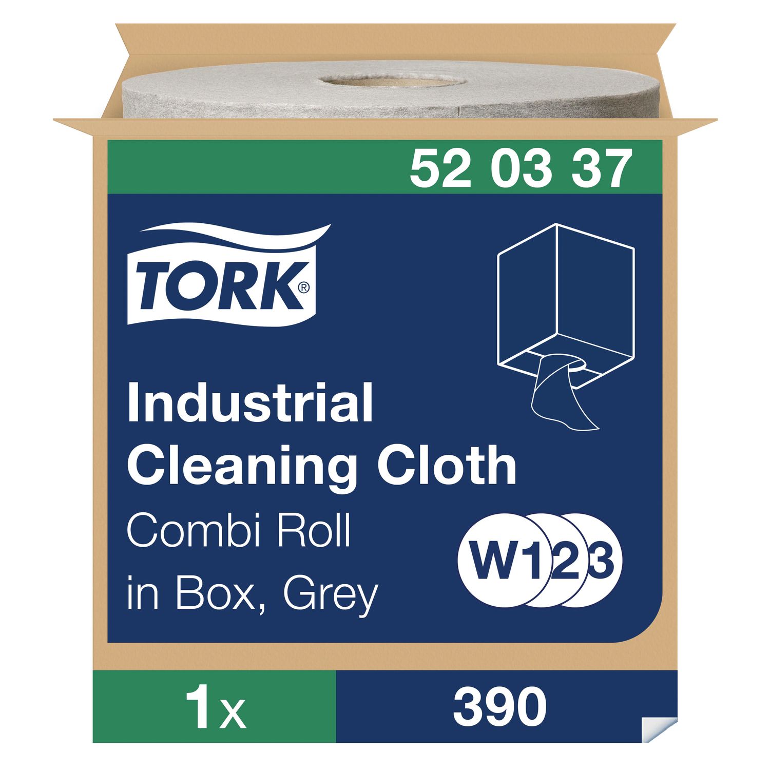 Tork 520337 Industrial Cleaning Gloth Grey (Single)