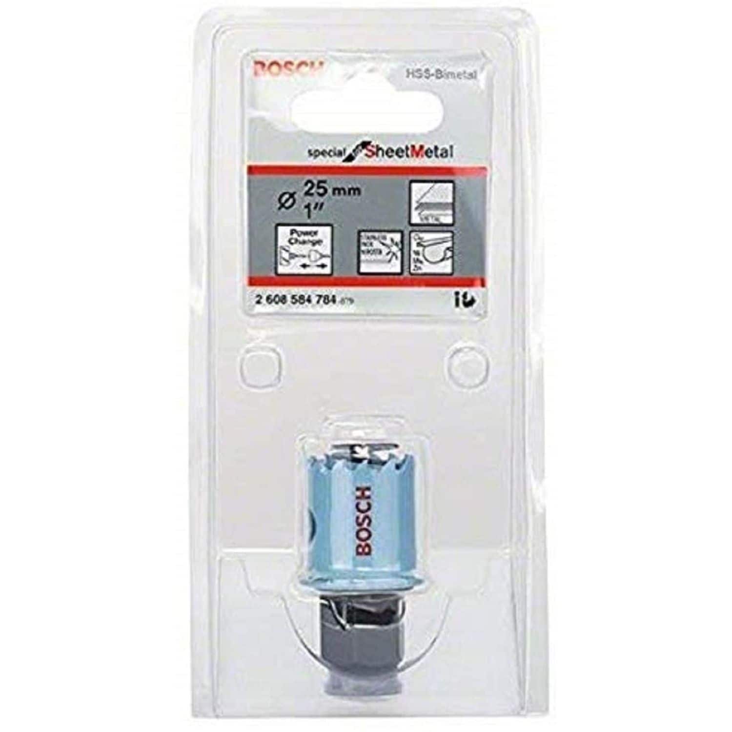 Bosch 2608584784 25mm Hss-Co Sheet Metal Holesaw