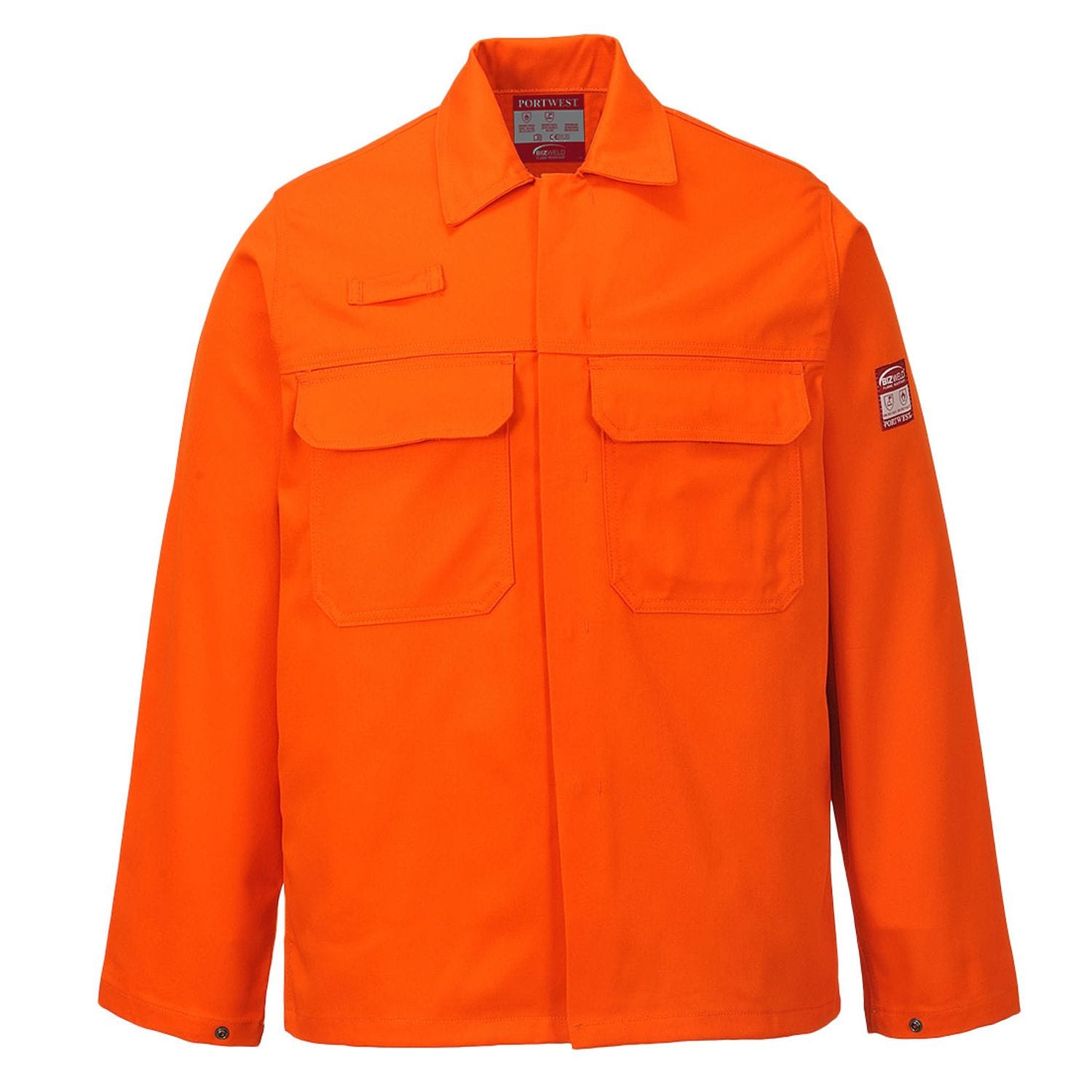 Portwest Bizweld FR Jacket, Orange, XXXL, Regular