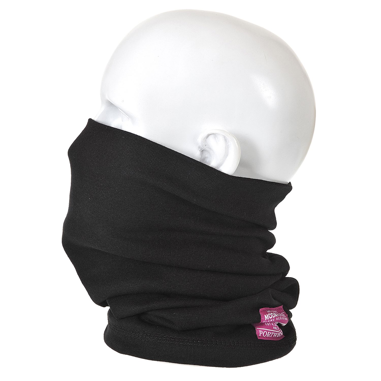 Portwest Modaflame Knit Anti-Static FR Neck Tube, Black, Regular