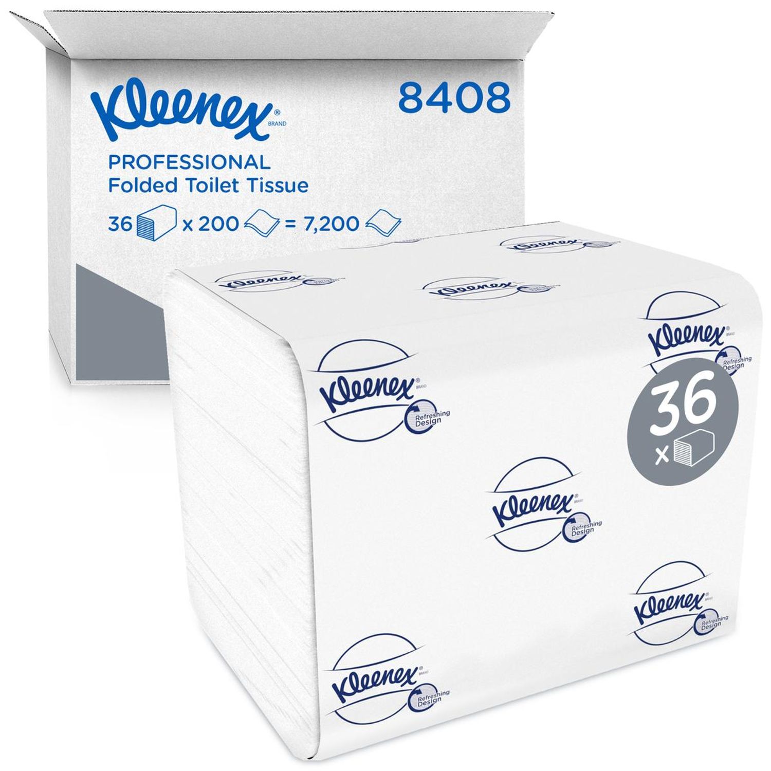 Kleenex Folded Toilet Tissue Paper - 36 Packs