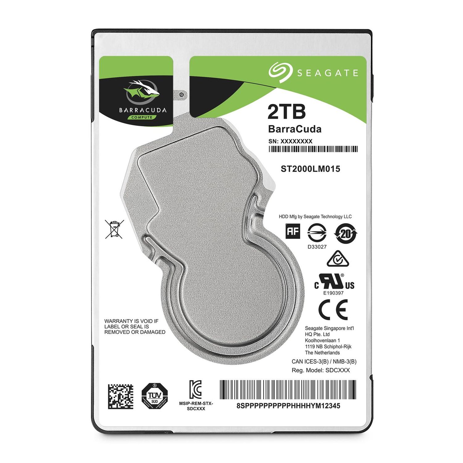 Seagate Hard Disk Drive  Barracuda 2TB HDD SFF Sata