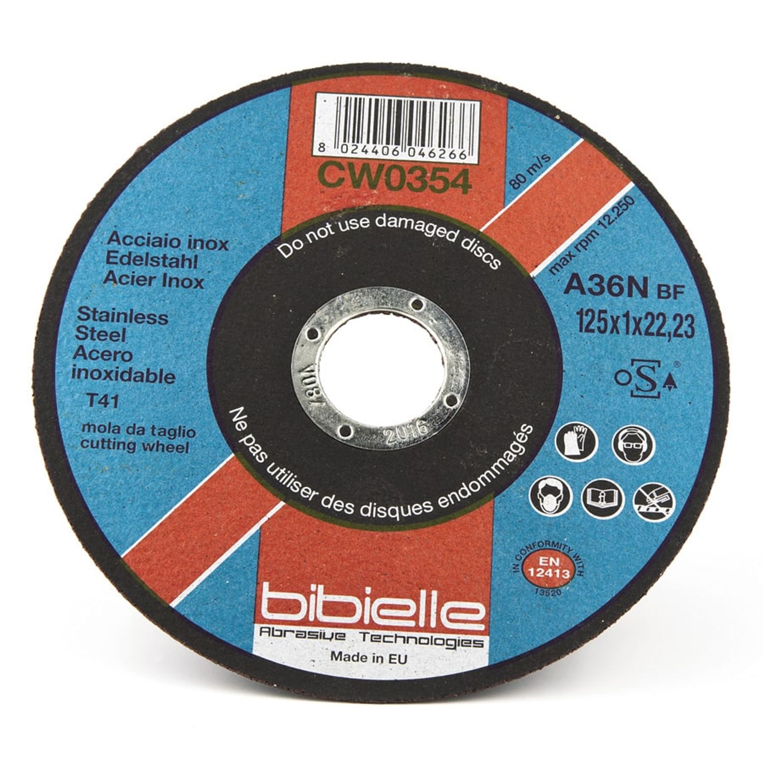 Bibielle Inox Slitting Disc 230X2X22- you get 25