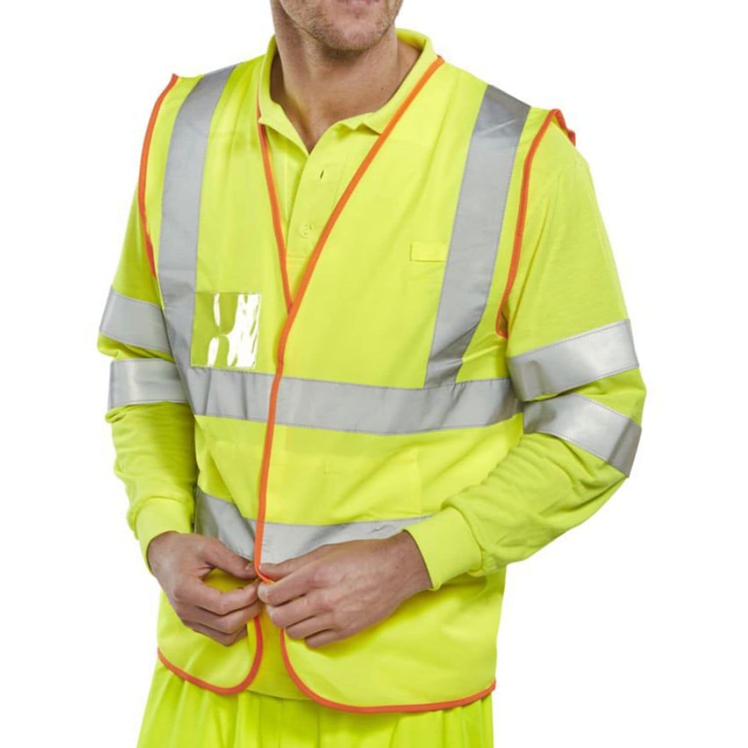 Beeswift Bsafe EN471 HI--Vis Vest Saturn Yellow -XL