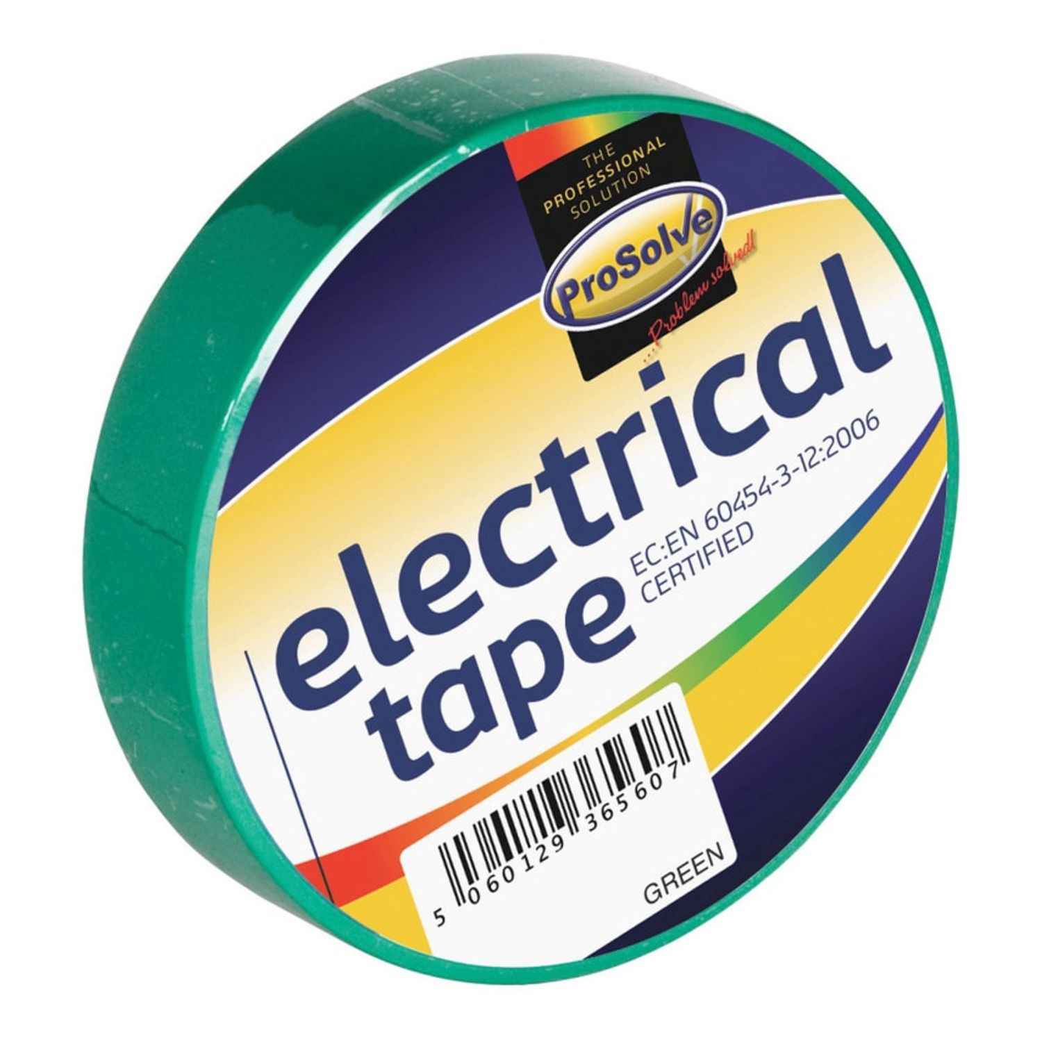 ProSolve Electrical Tape Green 19mm X 20m- you get 10