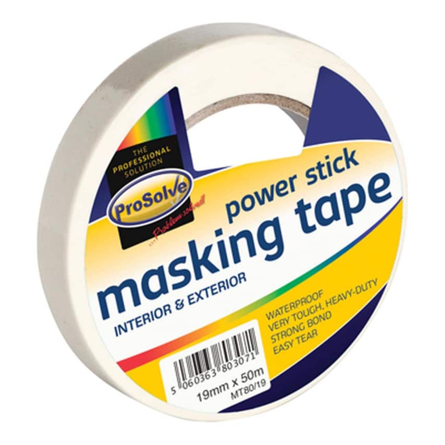 ProSolve masking Tape 80 - 19mm X 50m