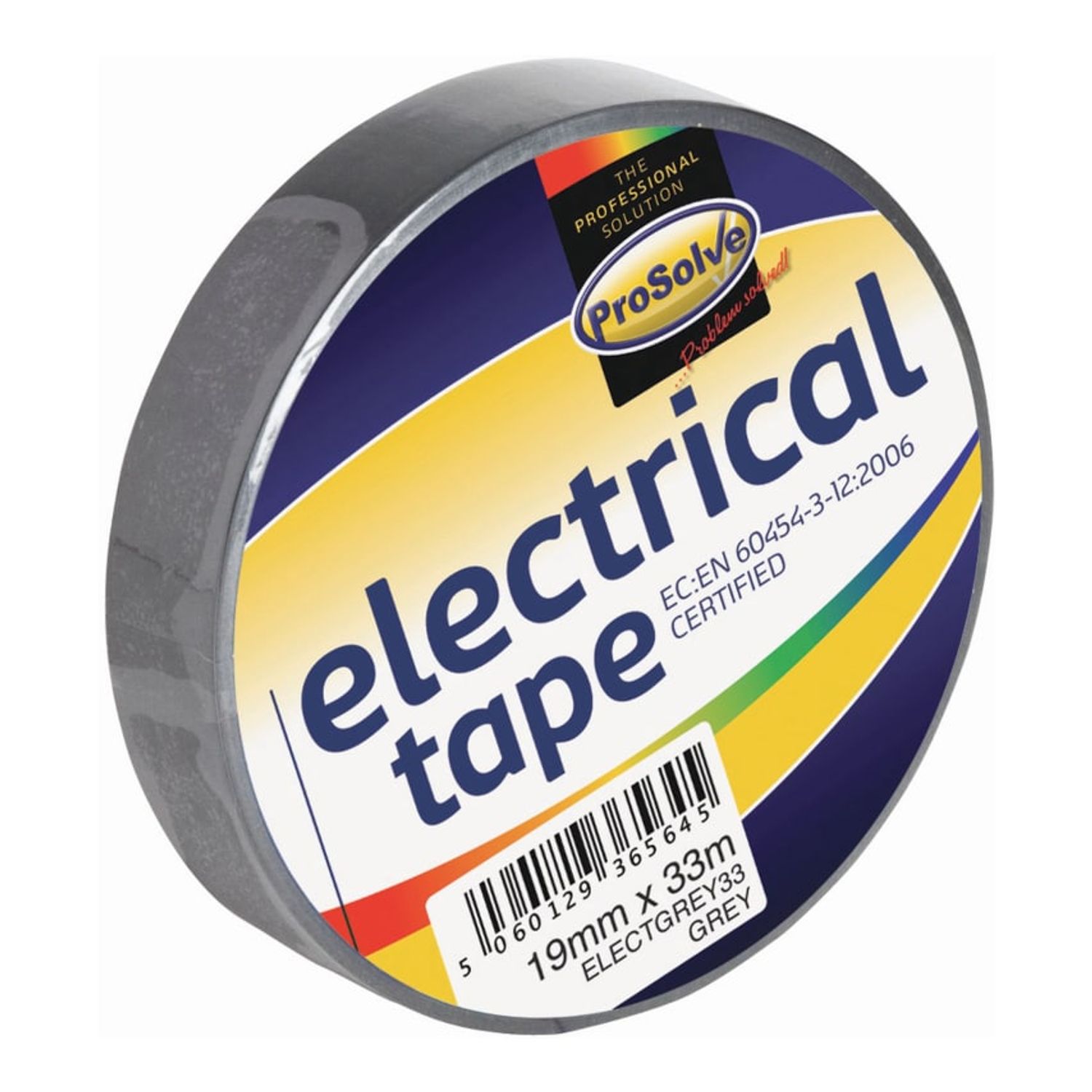 ProSolve Electrical Tape Grey 19mm X 33m- you get 10