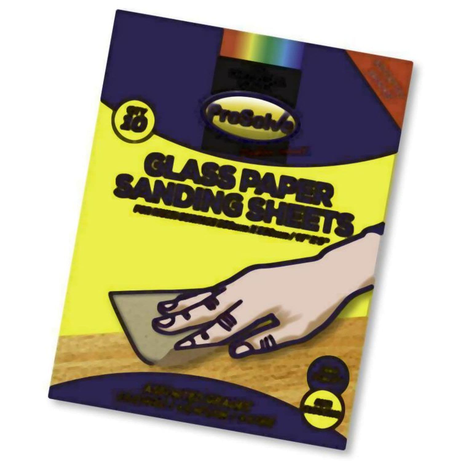 ProSolve Glass Paper Sanding Sheet 9X11" 80 Grit (10  Pieces)