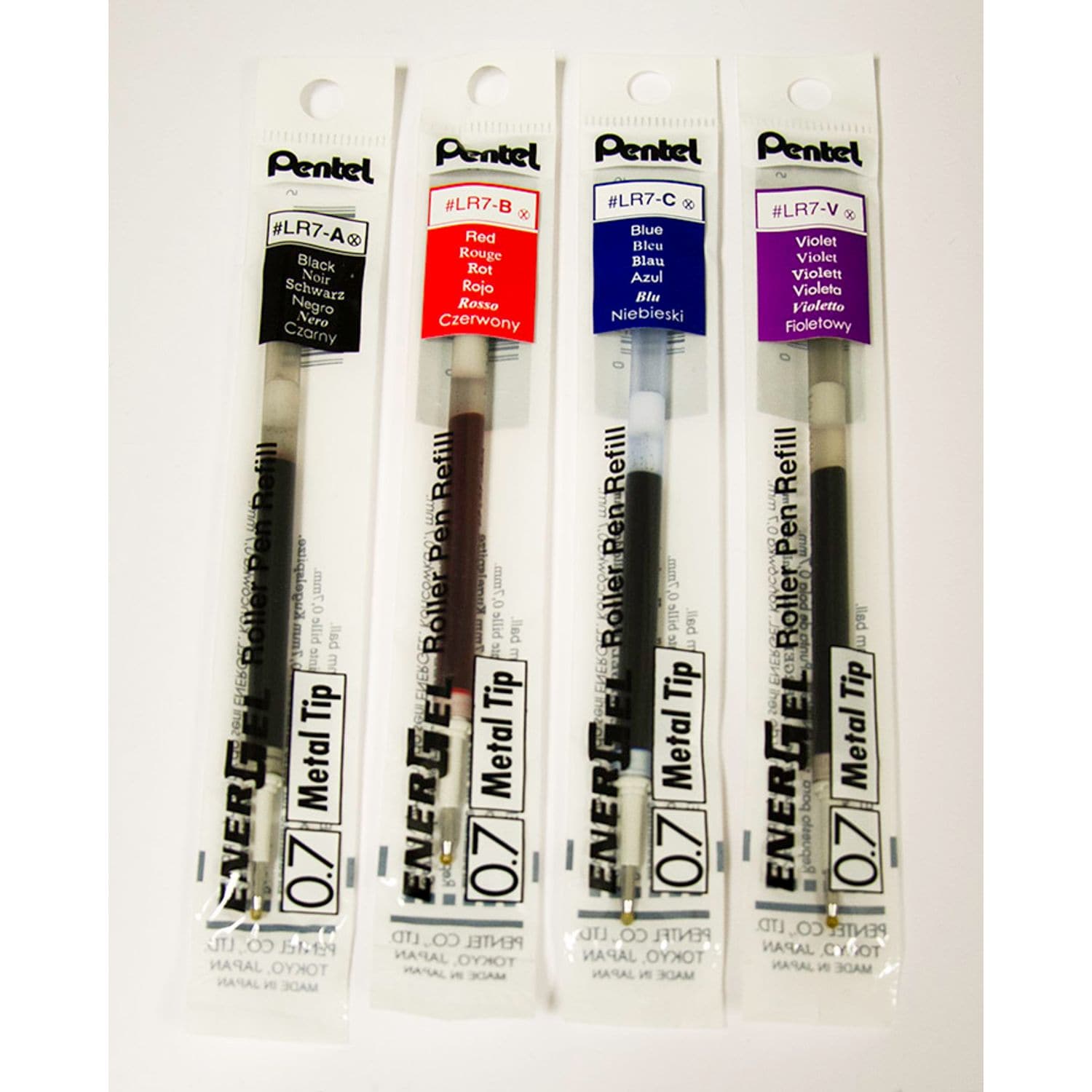 Pentel Pentel EnerGel Reill 0.7mm Blue PK12