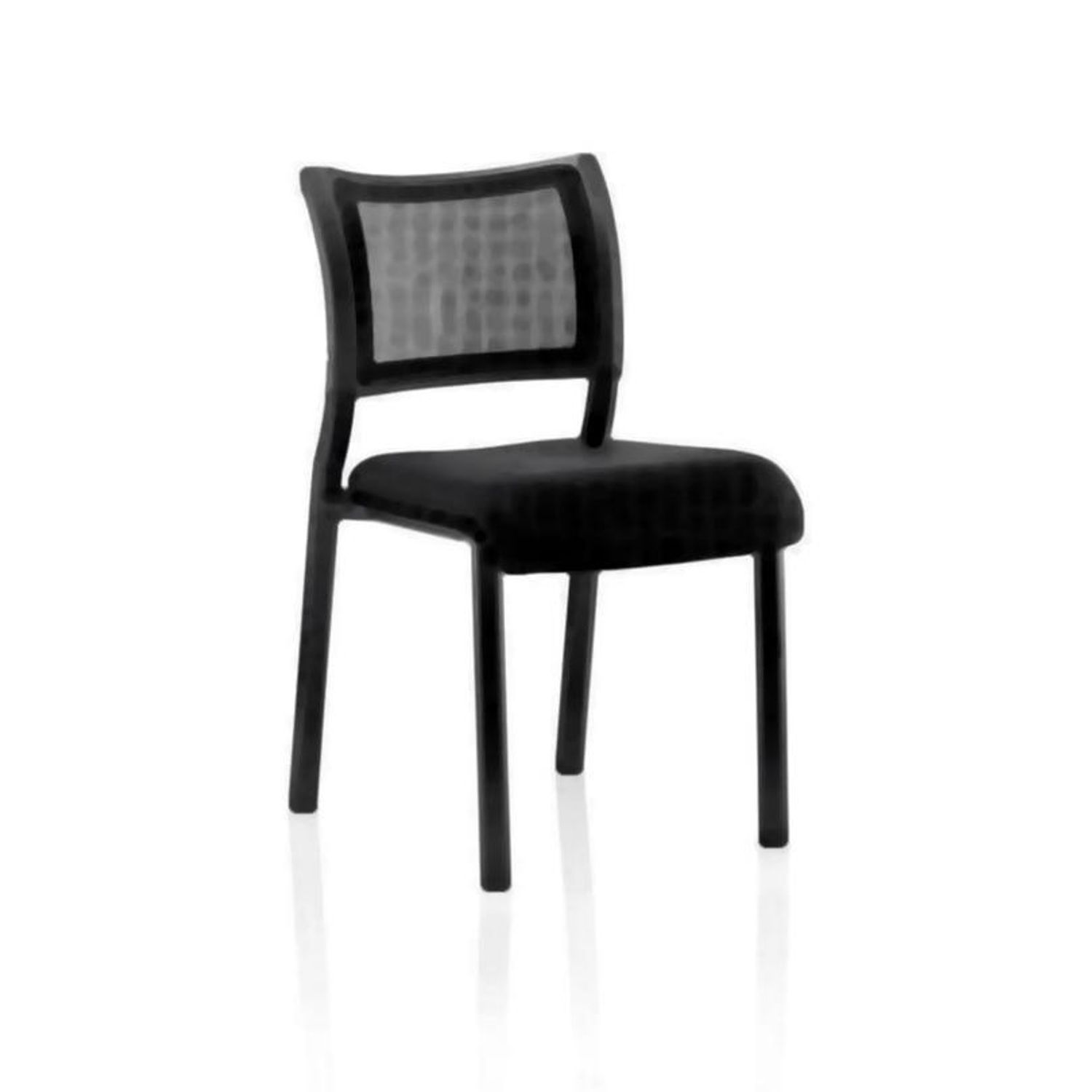 Florence White Frame Visitor Chair in Tabasco Red KCUP1535