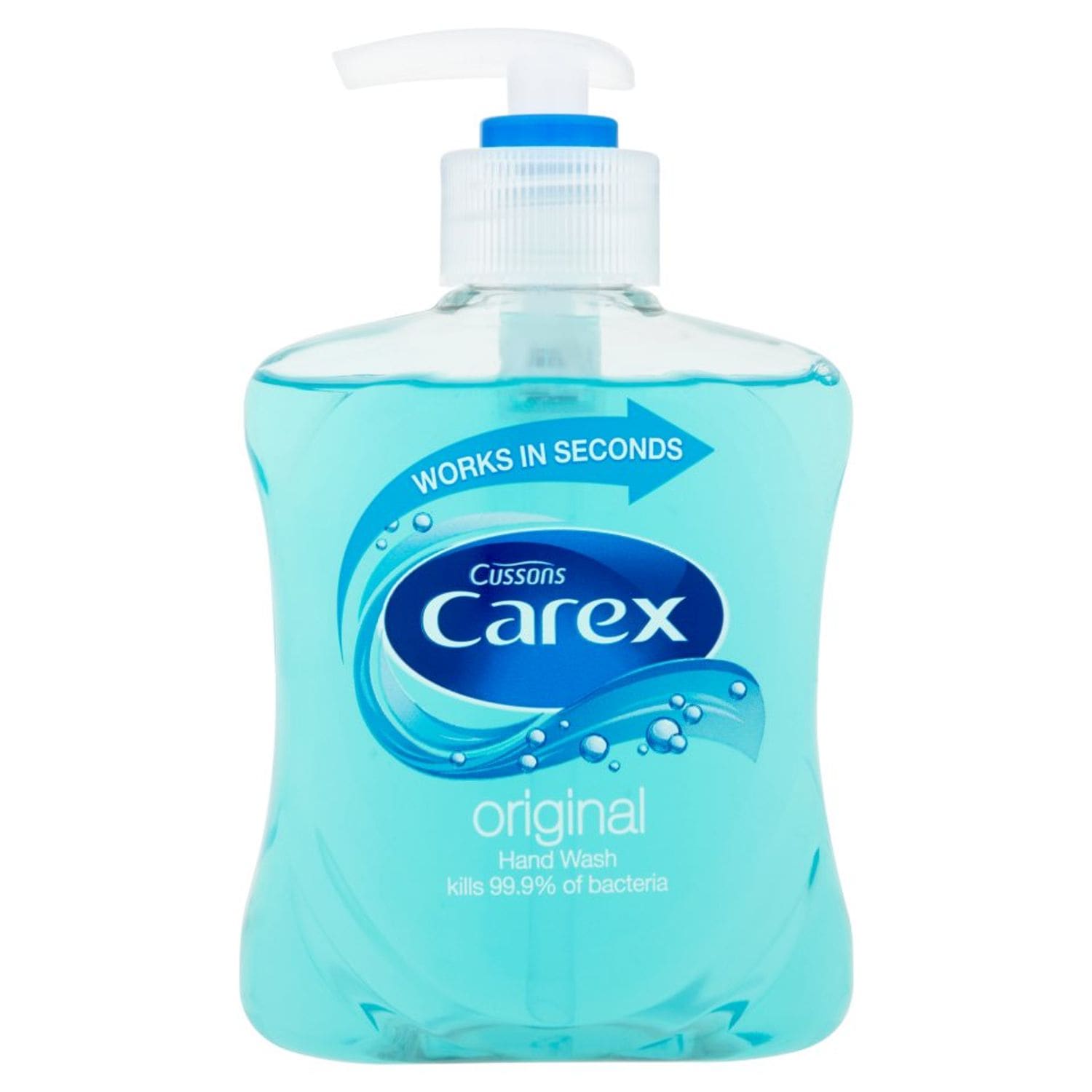 Carex Carex Original Antibacterial Hand Wash Pump Top Bottle 250ml (Pack 6)