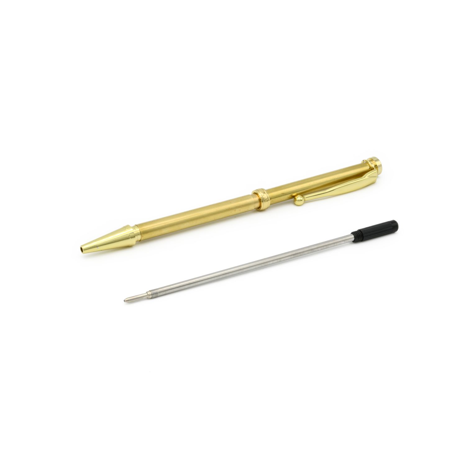 Planet - Rotur Rotur Std Mech Ball End Clip 7mm Pen Kit Gold (100 pack Bulk)
