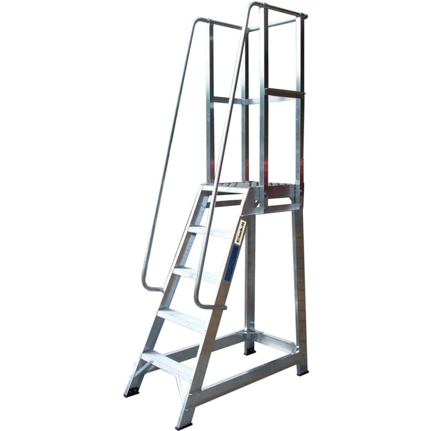 GPC Industries ATS110z Climb It Aluminium Trade Stepladder 10-Tread + Handrail
