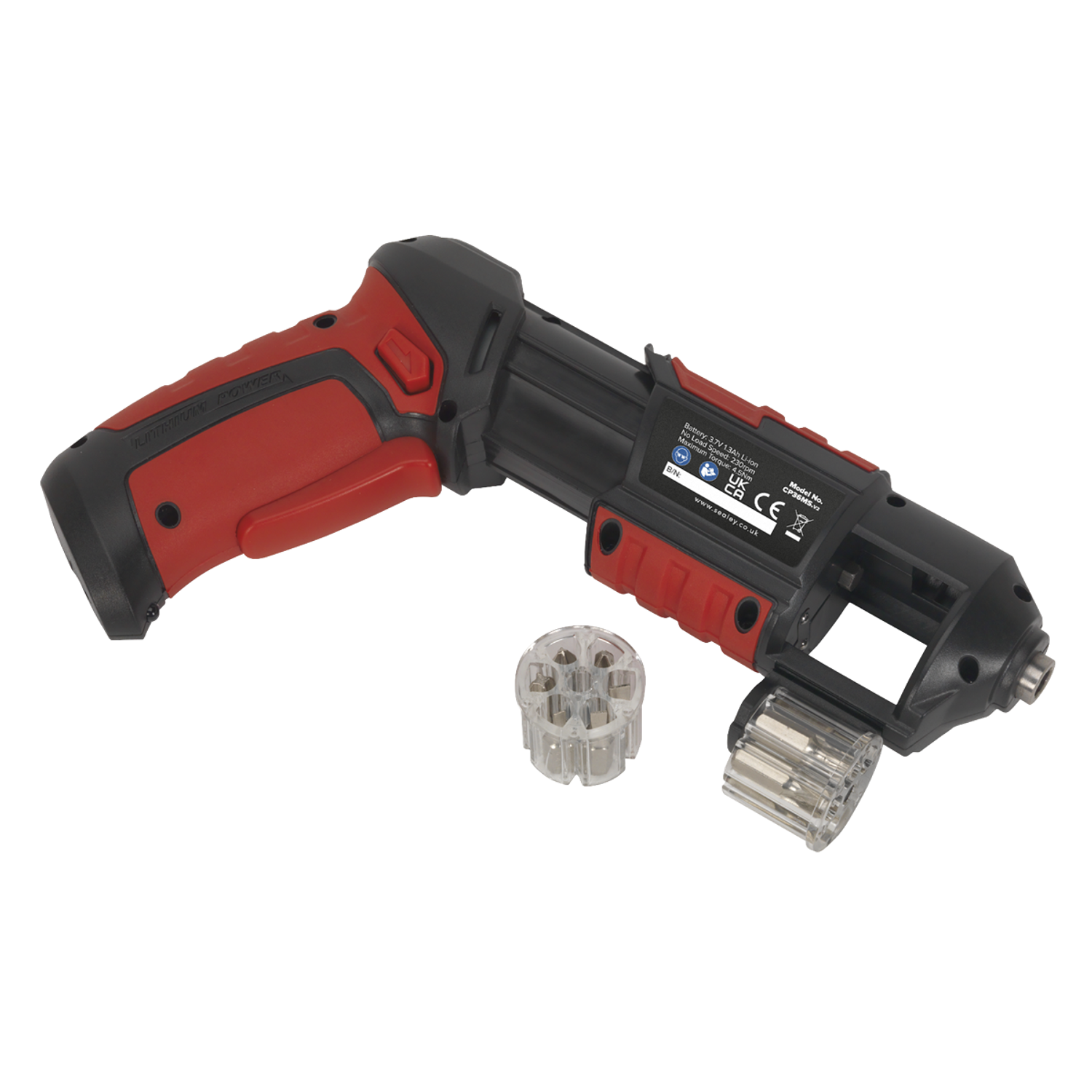 Sealey Cordless Screwdriver Quick Select14 Piece 3.7V Lithium-ion USB