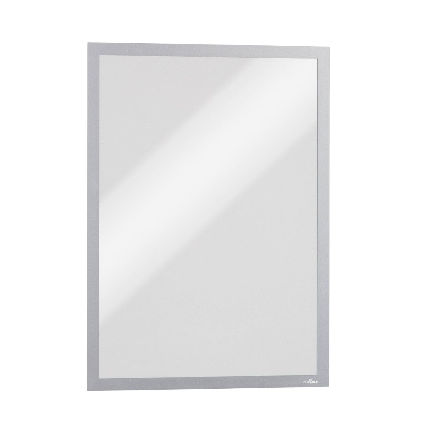 Durable Durable Duraframe Magnetic Display Frame Self Adhesive A3 Silver (Pack 5