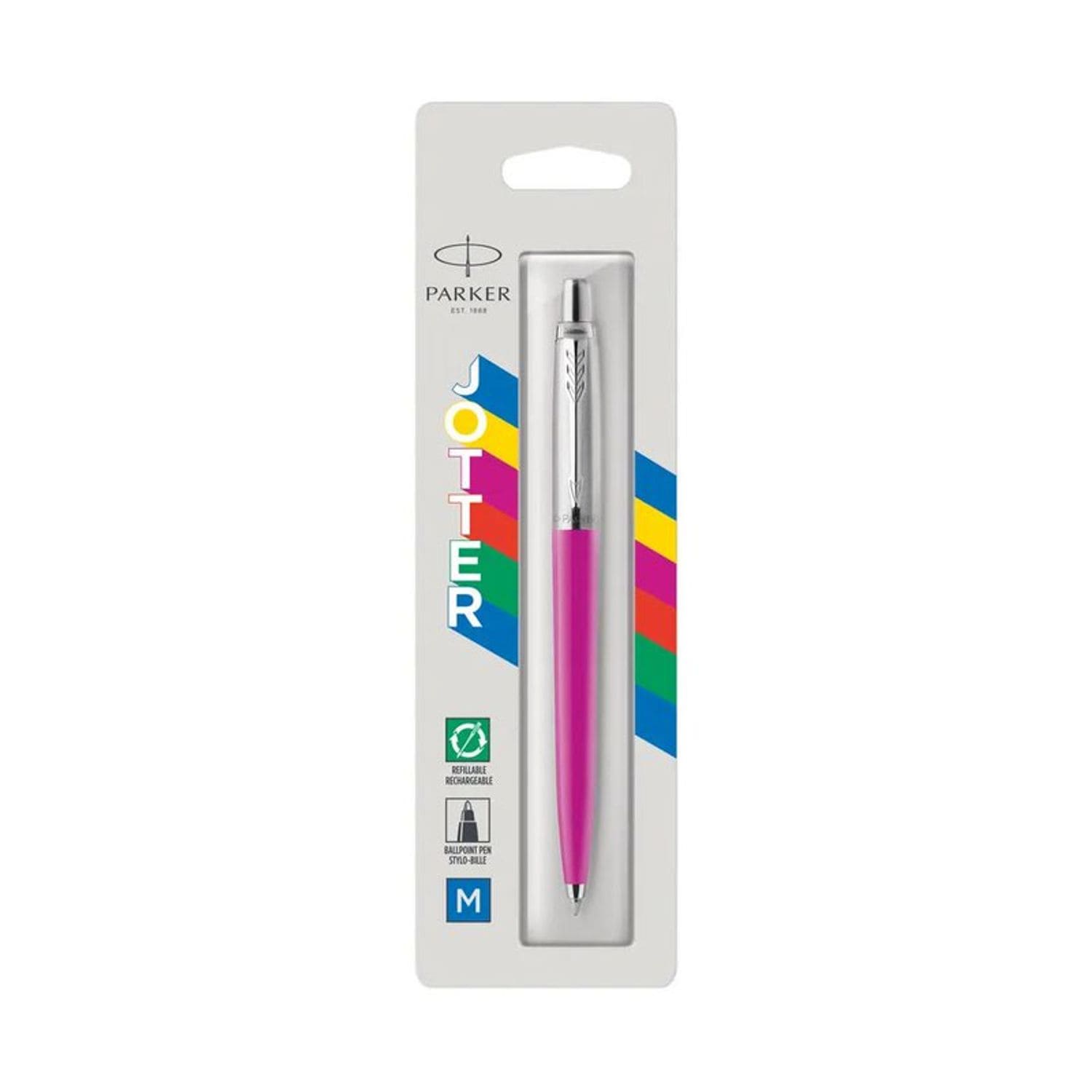 Parker Parker Jotter Ballpoint Pen Pink Barrel Blue Ink