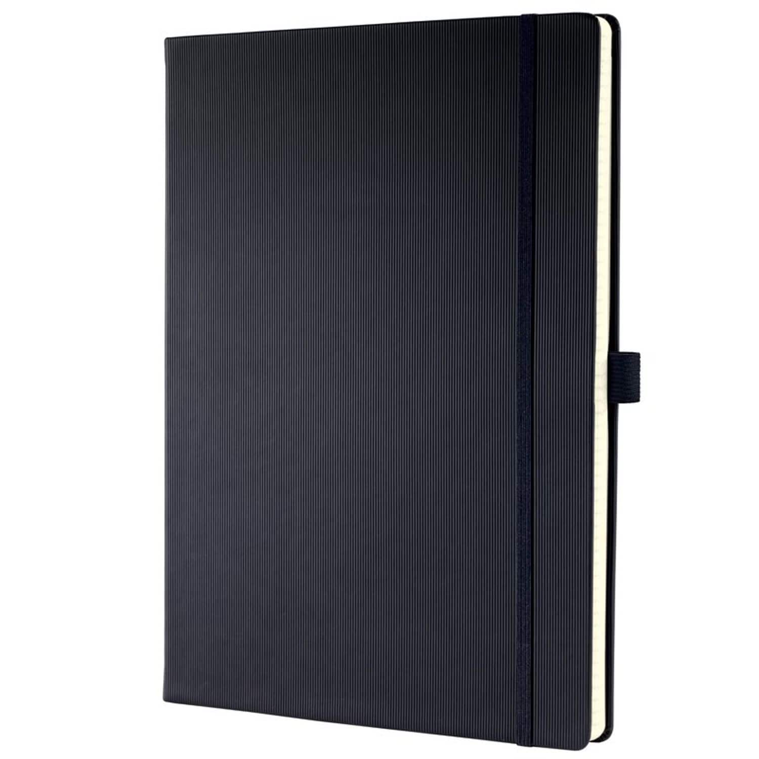 Sigel Sigel CONCEPTUM A4 Casebound Hard Cover Notebook Ruled 194 Pages Black CO1