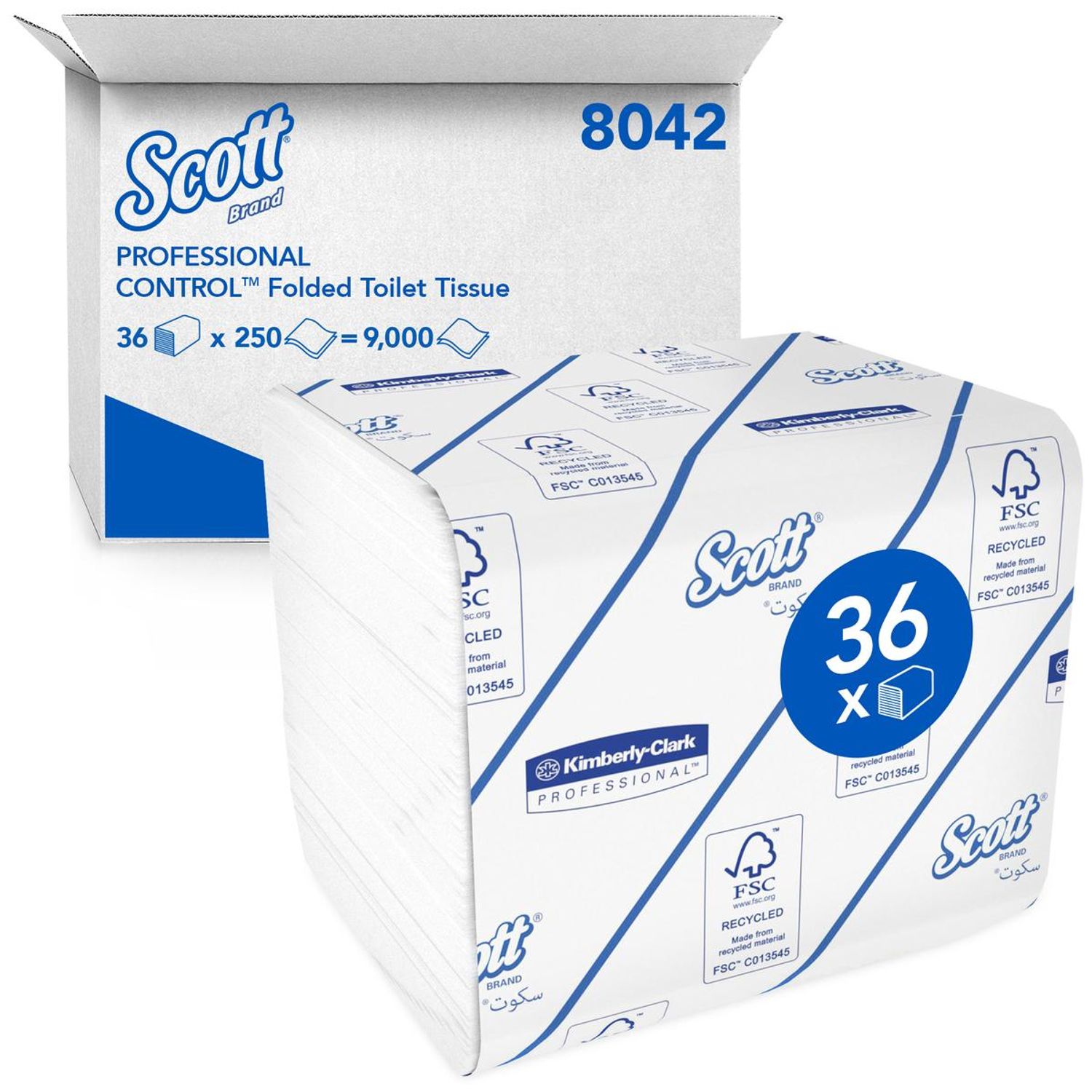 Scott Control Folded Toilet Tissue - 36 Packs