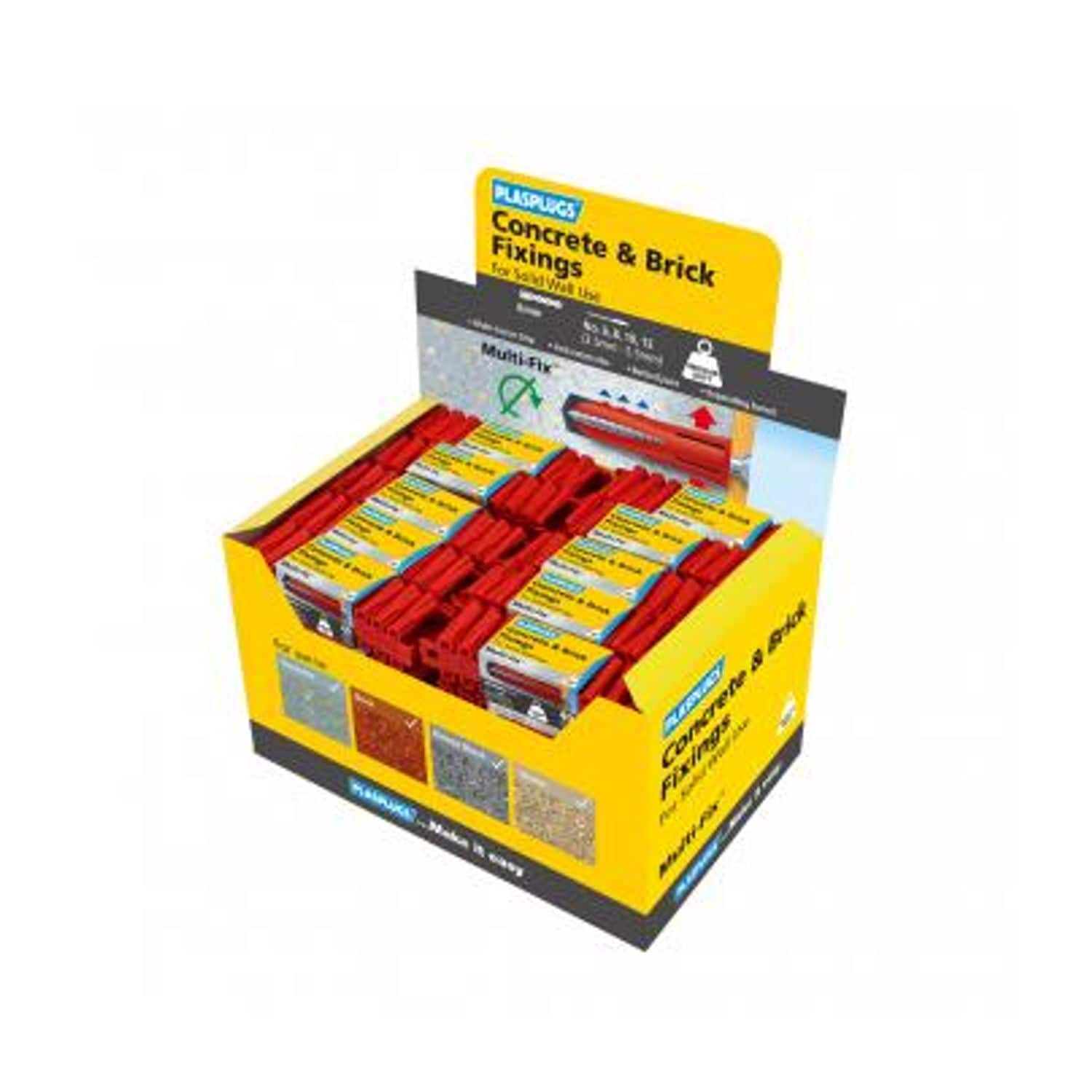 Plasplugs GP600 General-purpose Fixings (50 Packs X 40 Plugs)