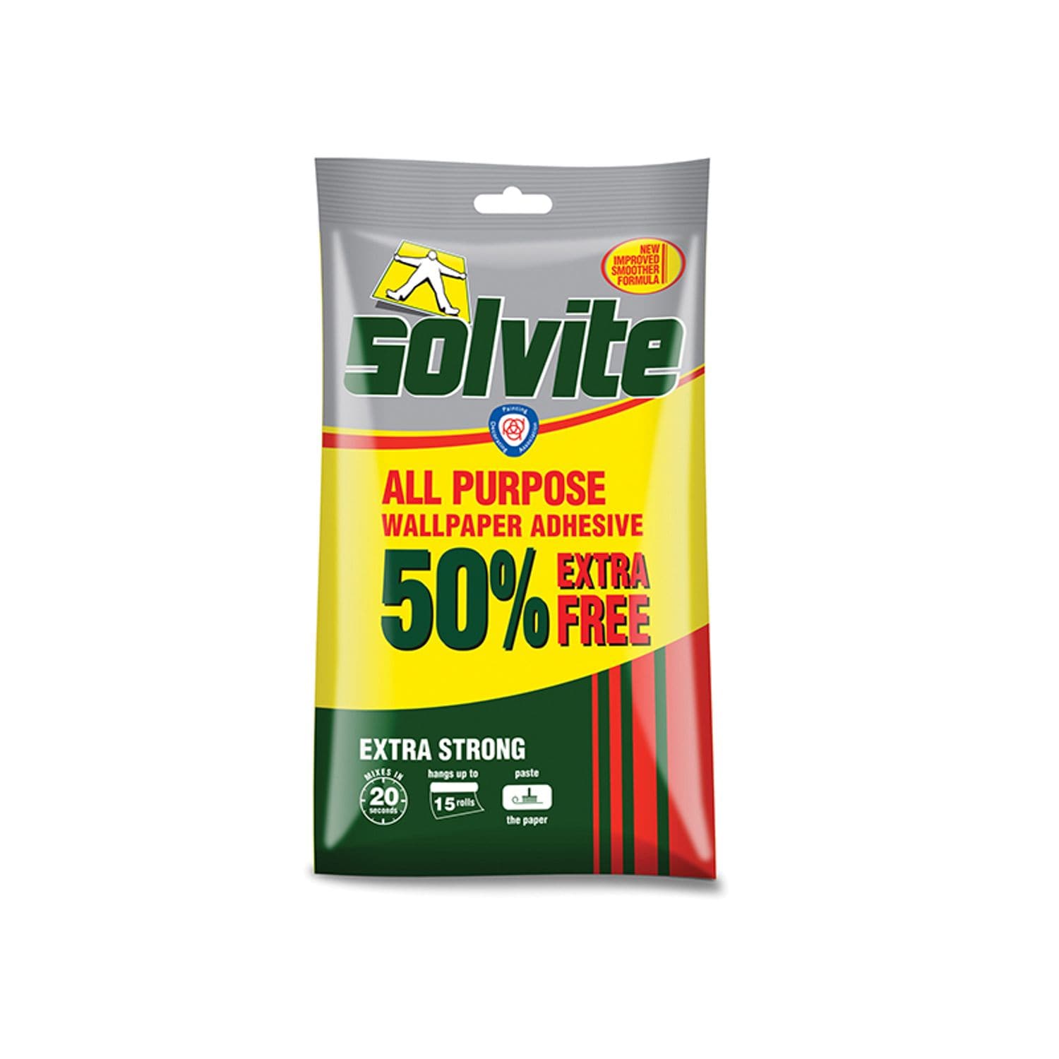 Solvite All Purpose Wallpaper Paste Sachet 10 Roll + 50% Free